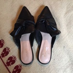 Black Aldo Slides